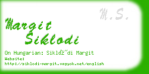 margit siklodi business card